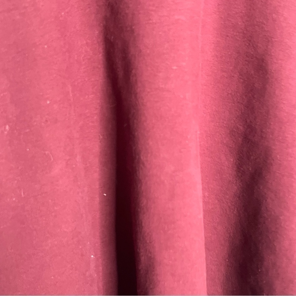 Lulus maroon scallop skater dress 3/4 sleeve Large - Picture 9 of 10